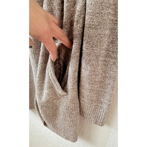Barefoot Dreams Womens CozyChic Lite® Circle Cardi Taupe Soft Comfy Loungewear M - Picture 4 of 9